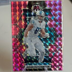 2023 Panini Mosaic Prizm Aidan Hutchinson Pink Hologram. Mint condition